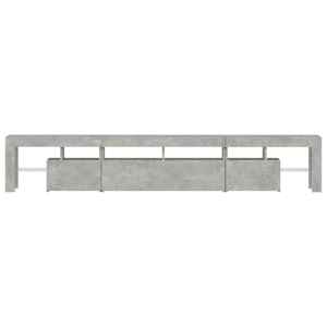 TV skříňka s LED osvětlením betonově šedá 230x36,5x40 cm - obrázek 9