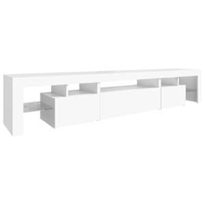 TV skříňka s LED osvětlením bílá 215x36,5x40 cm - obrázek 7