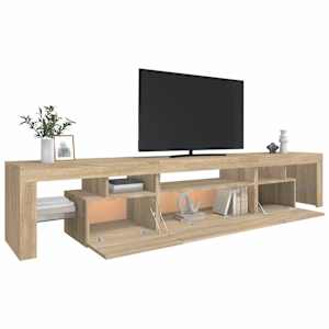 TV skříňka s LED osvětlením dub sonoma 215x36,5x40 cm - obrázek 6
