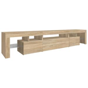 TV skříňka s LED osvětlením dub sonoma 215x36,5x40 cm - obrázek 7