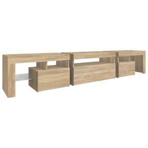 TV skříňka s LED osvětlením dub sonoma 215x36,5x40 cm - obrázek 8