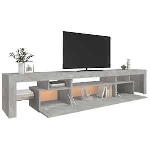 TV skříňka s LED osvětlením betonově šedá 215x36,5x40 cm - obrázek 6