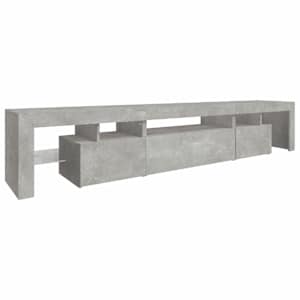 TV skříňka s LED osvětlením betonově šedá 215x36,5x40 cm - obrázek 7