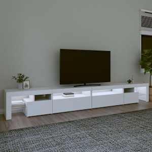 TV skříňka s LED osvětlením bílá 290 x 36,5 x 40 cm - obrázek 3