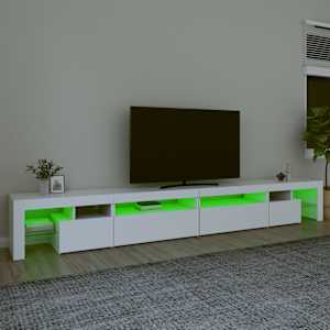 TV skříňka s LED osvětlením bílá 290 x 36,5 x 40 cm - obrázek 4