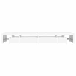TV skříňka s LED osvětlením bílá 290 x 36,5 x 40 cm - obrázek 9