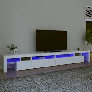 TV skříňka s LED osvětlením bílá 290 x 36,5 x 40 cm - obrázek 1