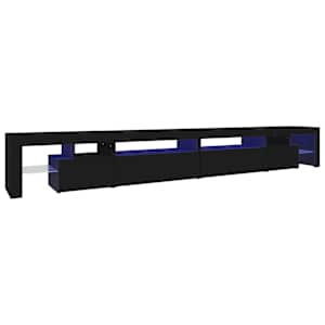 TV skříňka s LED osvětlením černá 290 x 36,5 x 40 cm - obrázek 2