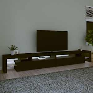 TV skříňka s LED osvětlením černá 290 x 36,5 x 40 cm - obrázek 3