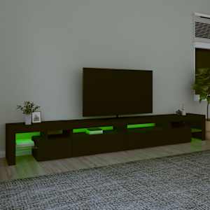 TV skříňka s LED osvětlením černá 290 x 36,5 x 40 cm - obrázek 4