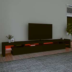 TV skříňka s LED osvětlením černá 290 x 36,5 x 40 cm - obrázek 5