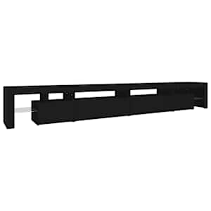 TV skříňka s LED osvětlením černá 290 x 36,5 x 40 cm - obrázek 7