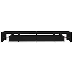 TV skříňka s LED osvětlením černá 290 x 36,5 x 40 cm - obrázek 9