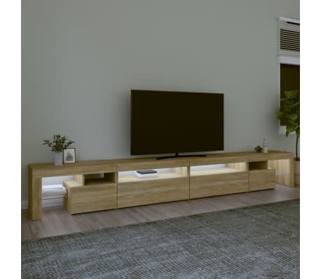 vidaXL TV Cabinet Sonoma Oak Engineered Wood Large TV Cabinet