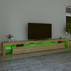 TV skříňka s LED osvětlením sonoma dub 290 x 36,5 x 40 cm - obrázek 4