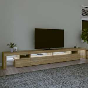 vidaXL TV Cabinet Sonoma Oak Engineered Wood Large TV Cabinet