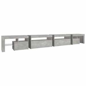 TV skříňka s LED osvětlením betonově šedá 290x36,5x40 cm - obrázek 8