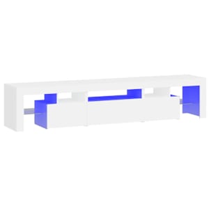 TV skříňka s LED osvětlením bílá 200x36,5x40 cm - obrázek 2