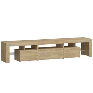 TV skříňka s LED osvětlením dub sonoma 200x36,5x40 cm - obrázek 7