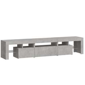 TV skříňka s LED osvětlením betonově šedá 200x36,5x40 cm - obrázek 7