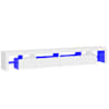 vidaXL telerialus LED-tuledega, valge, 260x36,5x40 cm