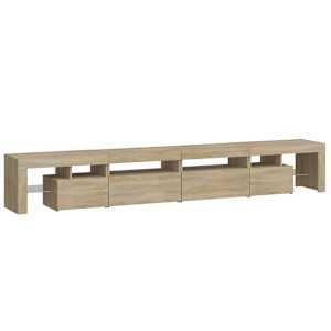 TV skříňka s LED osvětlením dub sonoma 260x36,5x40 cm - obrázek 7