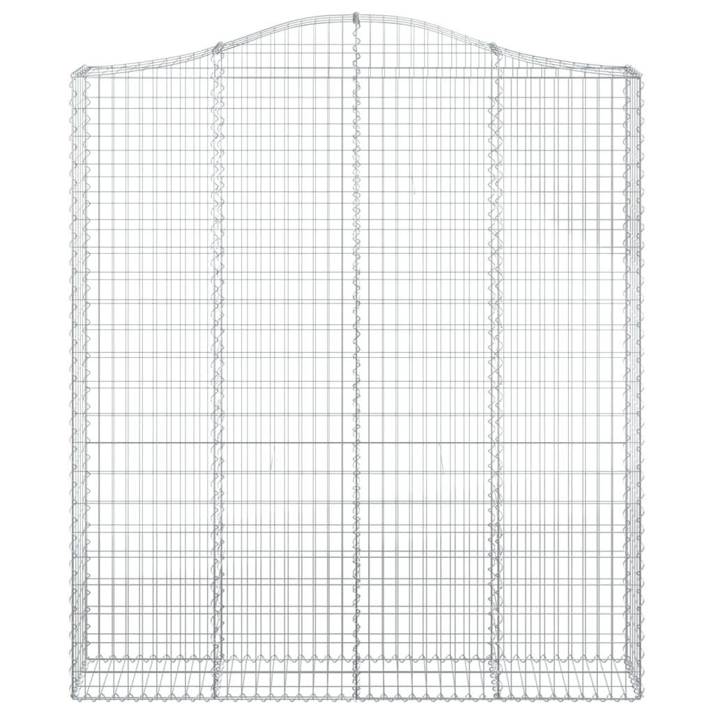 vidaXL íves horganyzott vas gabion kosár 200x30x220/240 cm