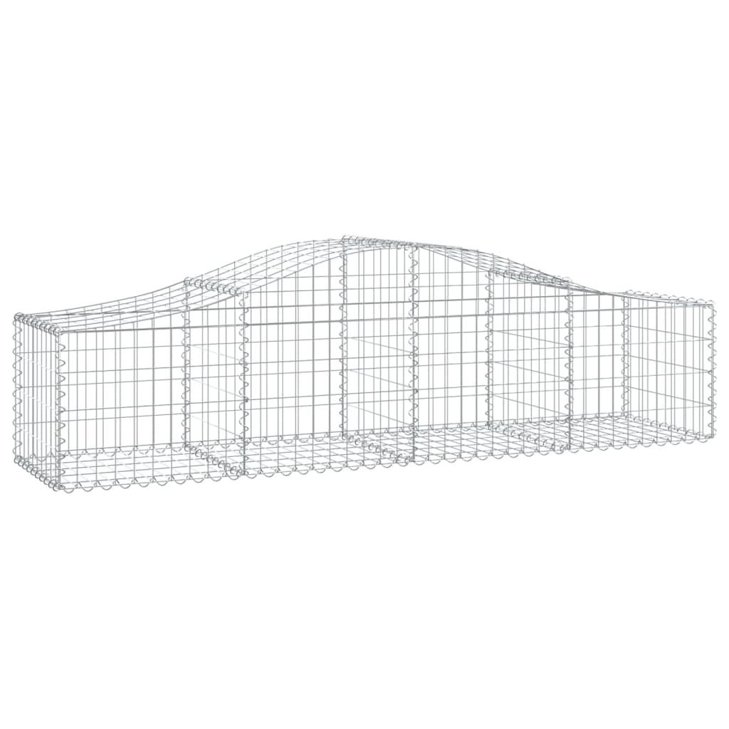 Gabione Hochbogen Steinkorb Steingabionen Gabionen soldes Verzinktes Eisen vidaXL