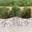  vidaXL íves horganyzott vas gabion kosár 200x50x60/80 cm termék 2. képe