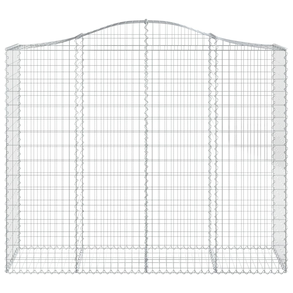 vidaXL Schanskorf gewelfd 200x50x160/180 cm gegalvaniseerd ijzer afbeelding