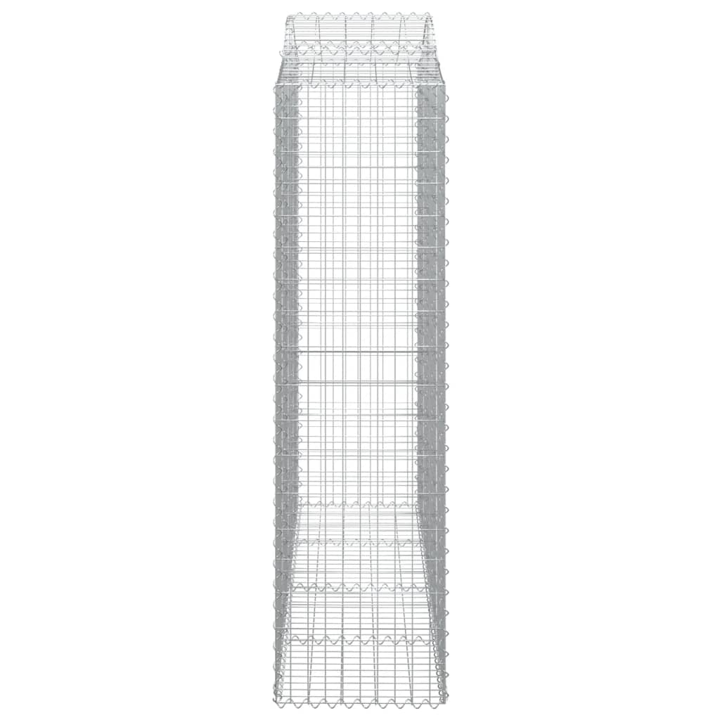 Gabione Hochbogen Steinkorb Steingabionen Gabionen soldes Verzinktes Eisen vidaXL