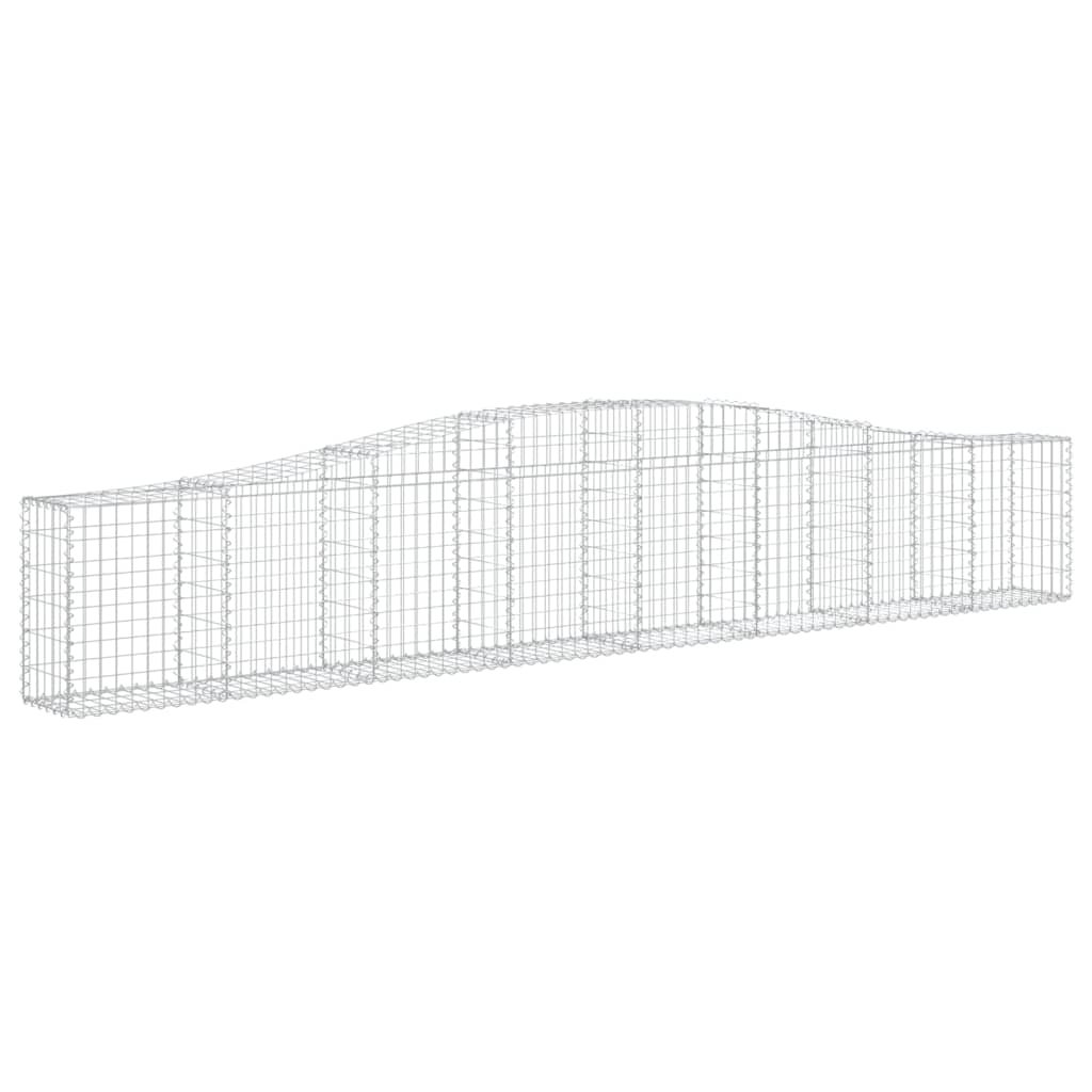 íves horganyzott vas gabion kosár 400x30x60/80 cm