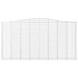 Klenutý gabionový koš 400 x 30 x 200/220 cm pozinkované železo - obrázek 3