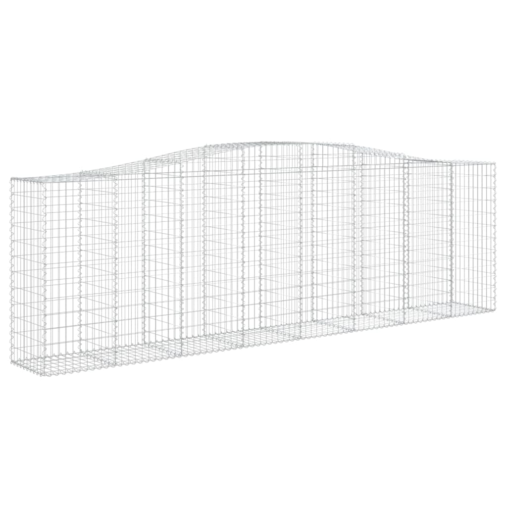 íves horganyzott vas gabion kosár 400x50x120/140 cm