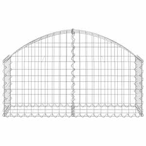 Klenutý gabionový koš 100 x 30 x 40/60 cm pozinkované železo - obrázek 3