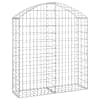vidaXL kaarekujuline gabioonkorv, 100x30x100/120 cm, tsingitud raud