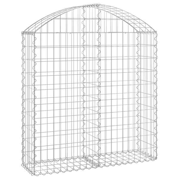 vidaXL kaarekujuline gabioonkorv, 100x30x100/120 cm, tsingitud raud