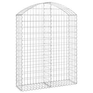 Klenutý gabionový koš 100 x 30 x 120/140 cm pozinkované železo - obrázek 2