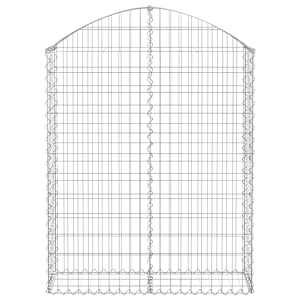 Klenutý gabionový koš 100 x 30 x 120/140 cm pozinkované železo - obrázek 3