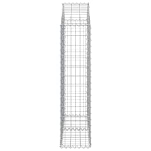 Klenutý gabionový koš 100 x 30 x 120/140 cm pozinkované železo - obrázek 4