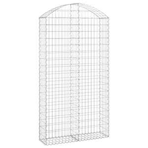 Klenutý gabionový koš 100 x 30 x 180/200 cm pozinkované železo - obrázek 2