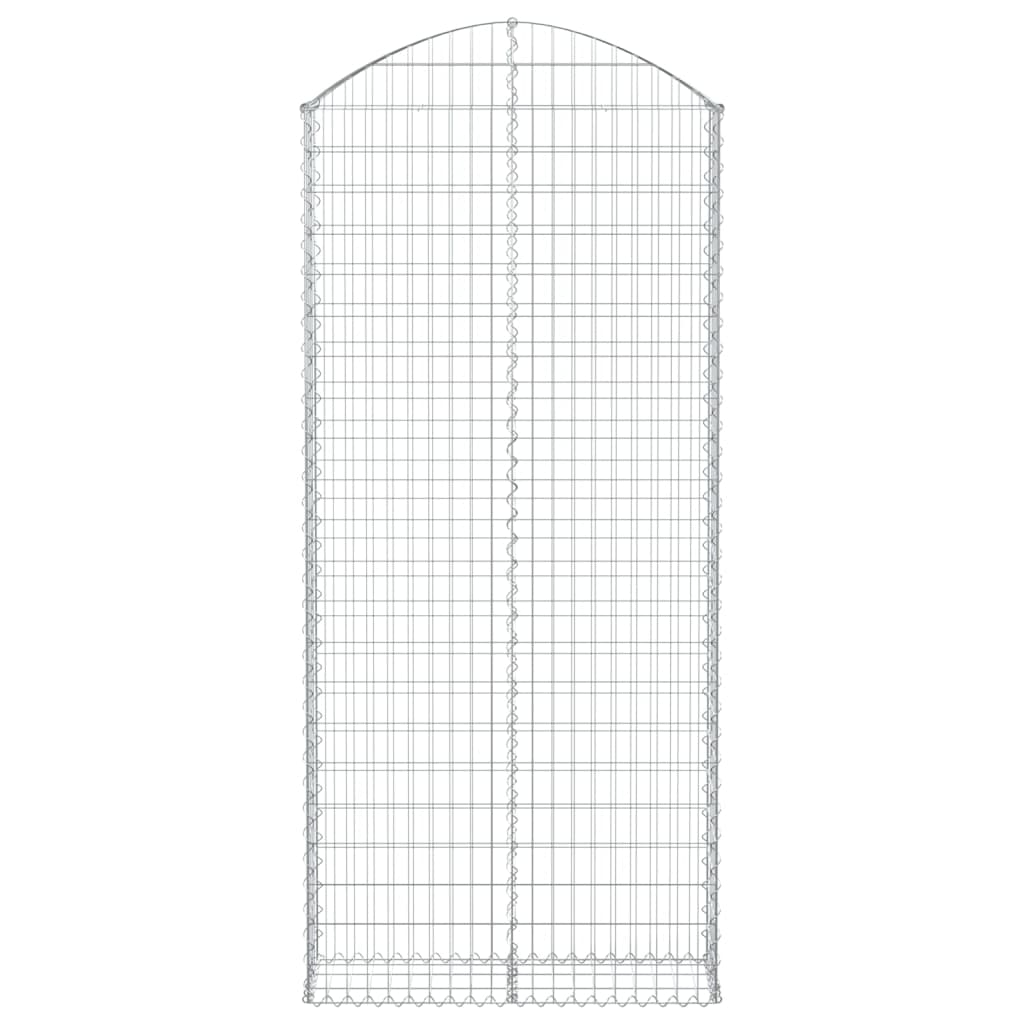 vidaXL Schanskorf gewelfd 100x30x220/240 cm gegalvaniseerd ijzer afbeelding