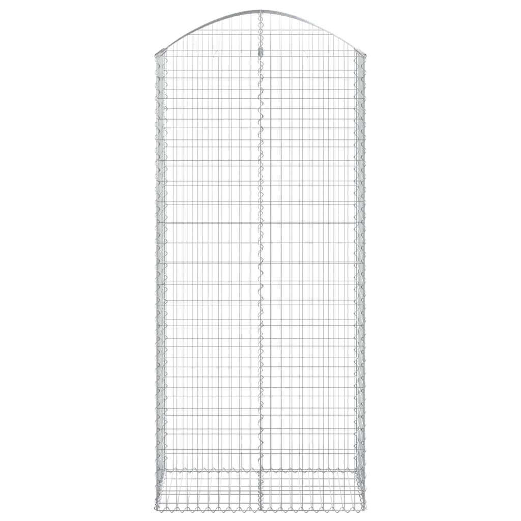 vidaXL Schanskorf gewelfd 100x50x220/240 cm gegalvaniseerd ijzer afbeelding