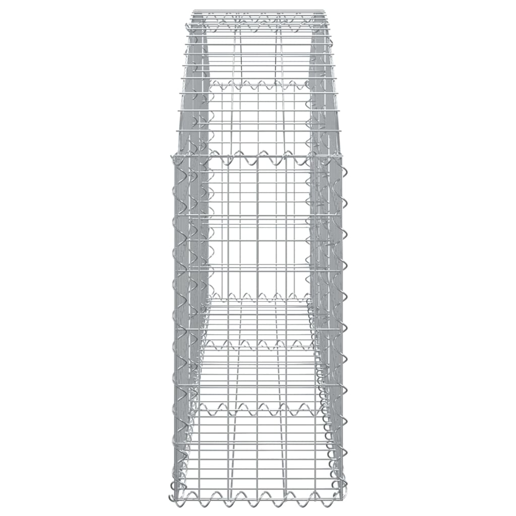 Coș gabion arcuit, 150x30x60/80 cm, fier galvanizat