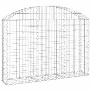 Klenutý gabionový koš 150 x 30 x 100/120 cm pozinkované železo - obrázek 2