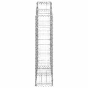 Klenutý gabionový koš 150 x 30 x 120/140 cm pozinkované železo - obrázek 4