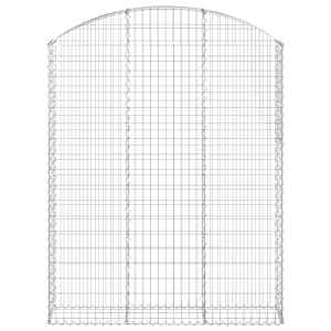 vidaXL Išlenktas gabiono krepšys, 150x30x180/200 cm, geležis