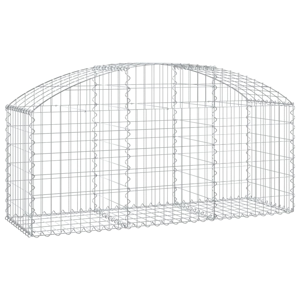Arched Gabion Basket - Galvanized Steel Cage Wire Stone Wall Planter vidaXL - Picture 88 of 132