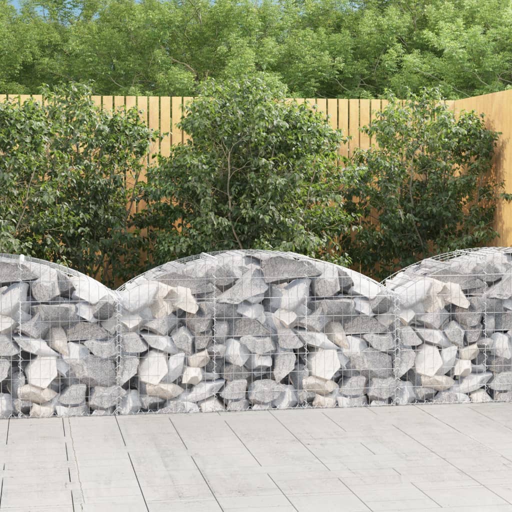 Arched Gabion Basket - Galvanized Steel Cage Wire Stone Wall Planter vidaXL - Picture 89 of 132