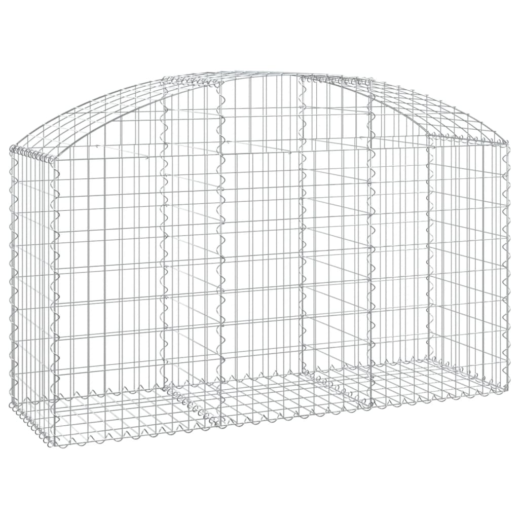 Arched Gabion Basket - Galvanized Steel Cage Wire Stone Wall Planter vidaXL - Picture 93 of 132